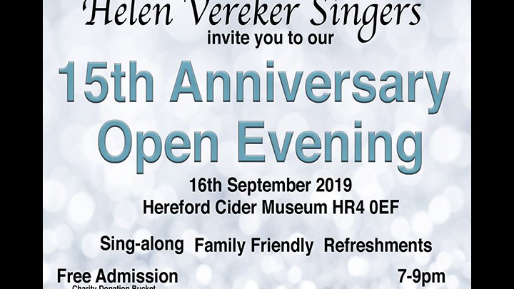 Helen Vereker Singers 15 Year Anniversary!