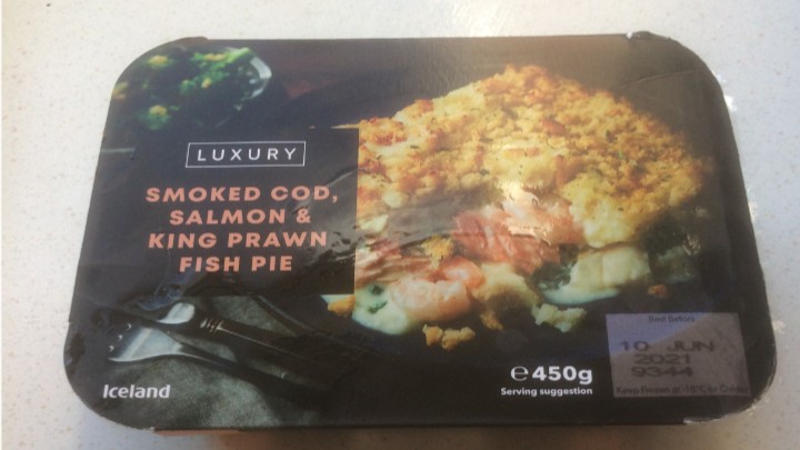 A Week On Ready Meals From Iceland Day 4 Smoked Cod Salmon & King Prawn Fish Pie