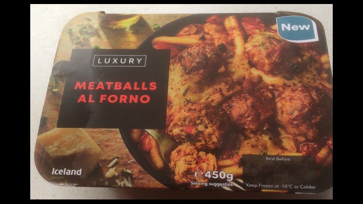 A Week On Ready meals From Iceland Day 7 Meatballs Al Forno